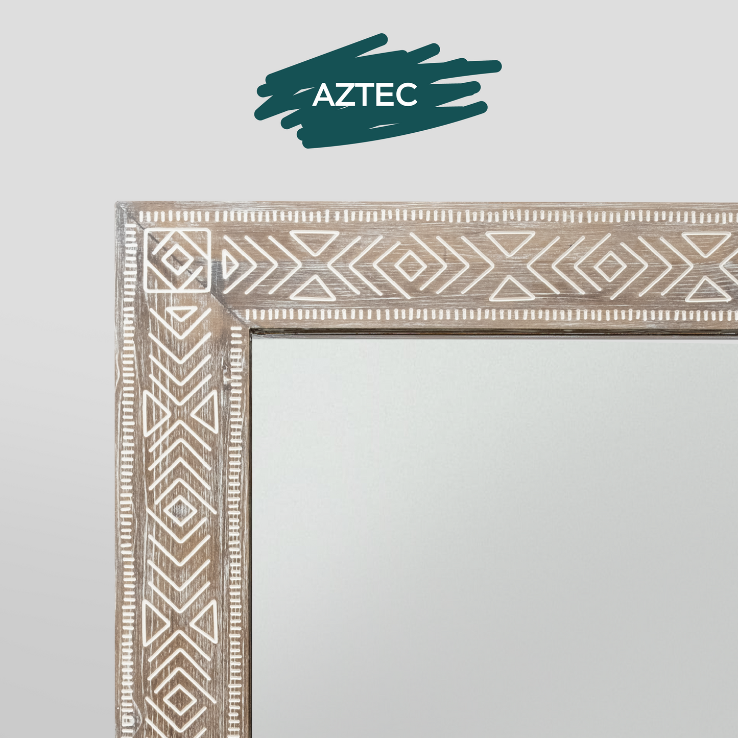 Large Wall Mirror Aztec 28x56