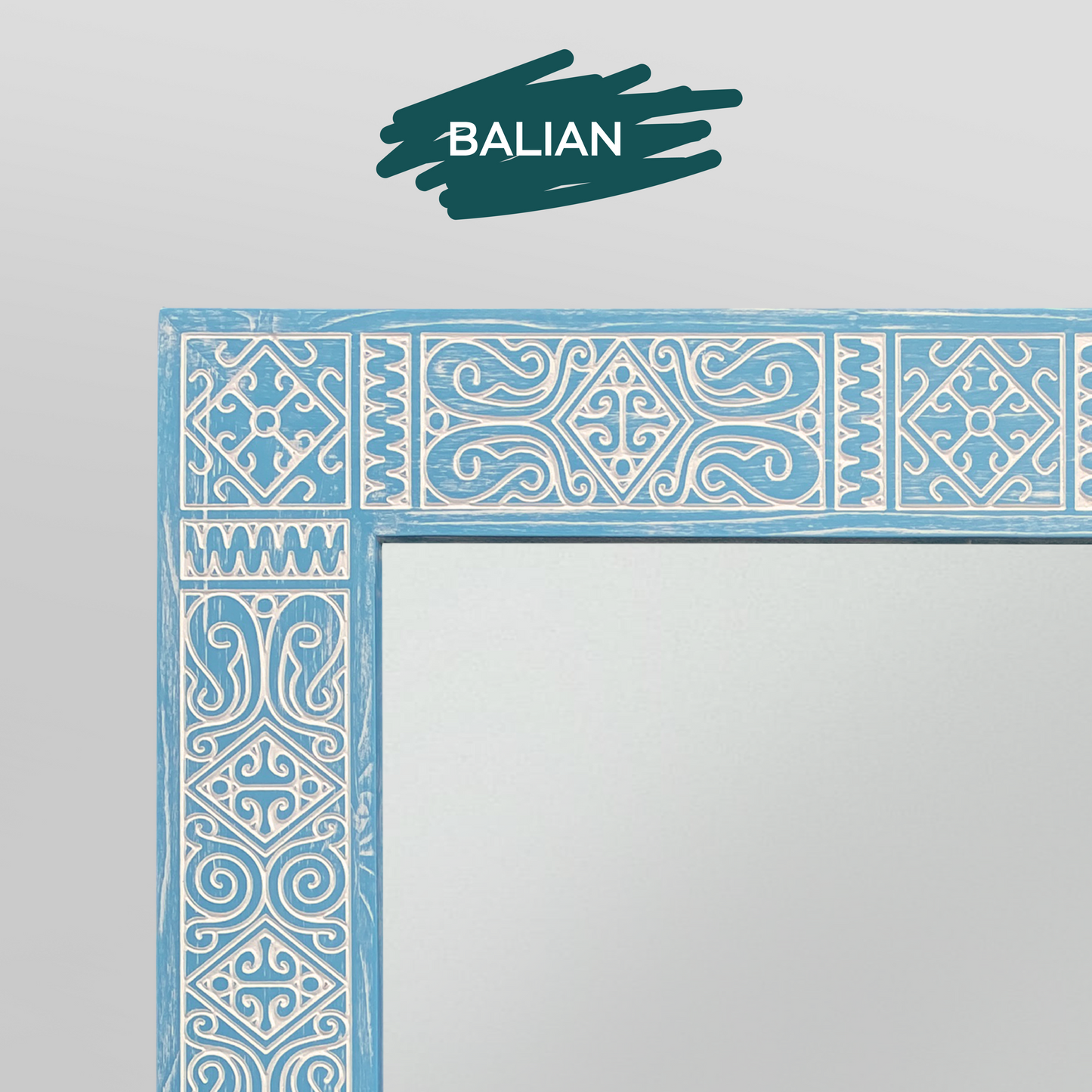 Wood Wall Mirror Balian 35x43
