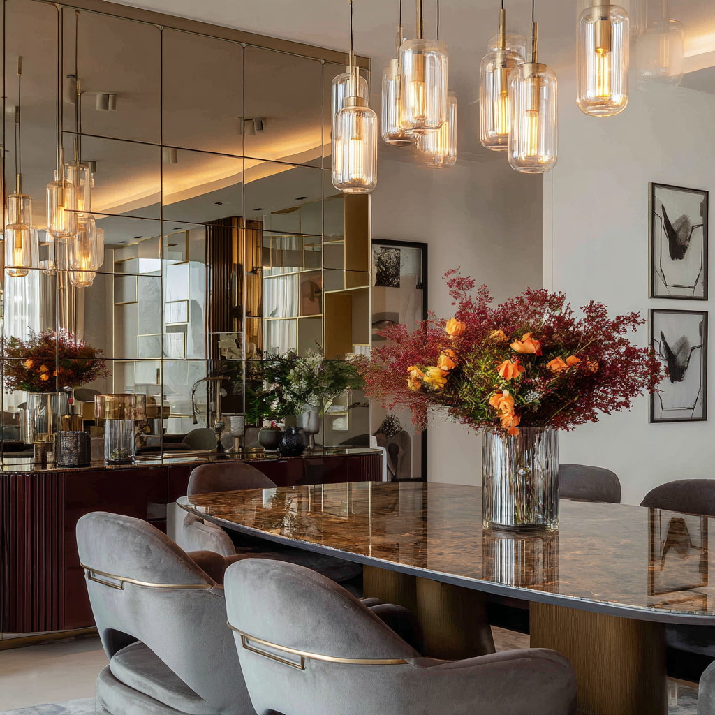 How to Pair Mirrors with Furniture and Lighting in Your Home
