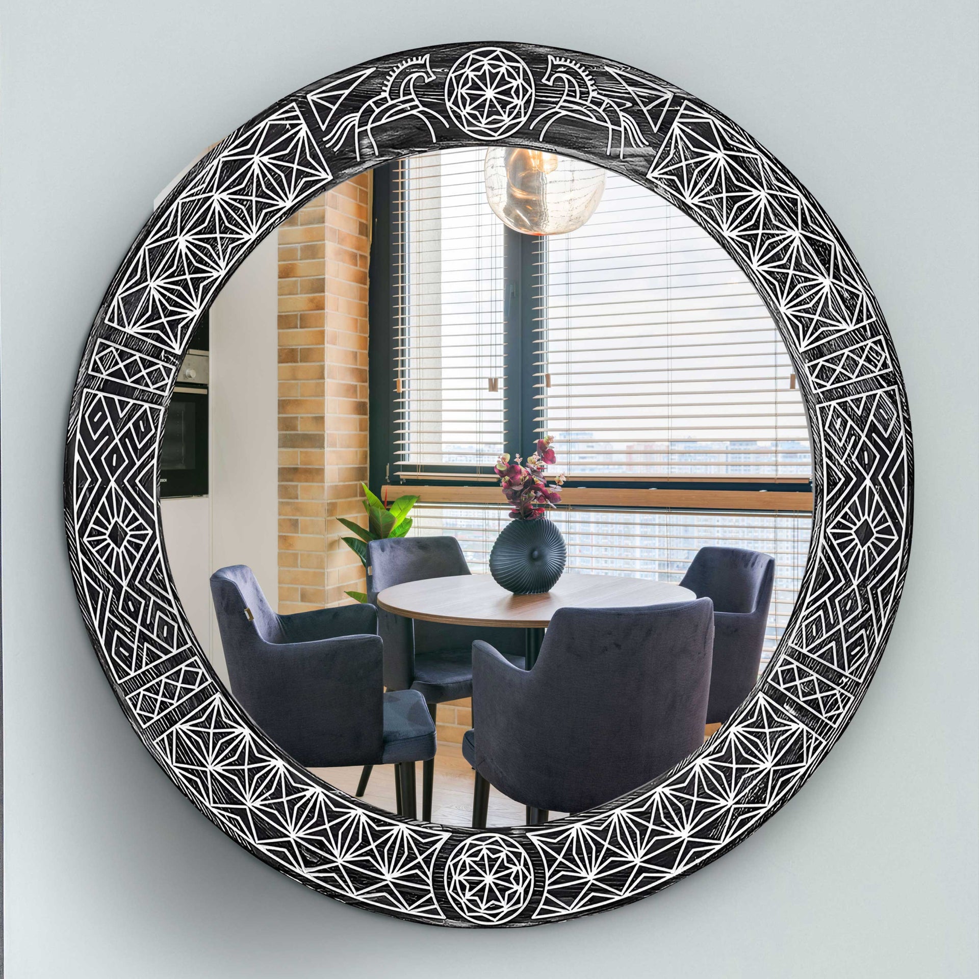 Round Large Wall Mirror Liberty 40"